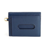 Miu Miu Baltico Navy Leather Credit Card Holder Madras Chain 5MC320