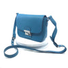 Miu Miu Bandoliera Blue Leather Cross Body Handbag with Silver Hardware 5BH638