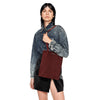 Miu Miu Camoscio Maroon Suede Shoulder Hand Shopping Bag 5BG011