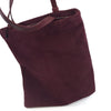 Miu Miu Camoscio Maroon Suede Shoulder Hand Shopping Bag 5BG011