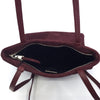 Miu Miu Camoscio Maroon Suede Shoulder Hand Shopping Bag 5BG011