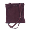 Miu Miu Camoscio Maroon Suede Shoulder Hand Shopping Bag 5BG011