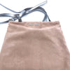 Miu Miu Camoscio Pink and Gray Suede Shoulder Hand Shopping Bag 5BG011