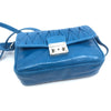 Miu Miu Laguna Blue Matelasse Lux Leather Crossbody Bandoliera Handbag 5BH088