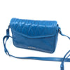 Miu Miu Laguna Blue Matelasse Lux Leather Crossbody Bandoliera Handbag 5BH088