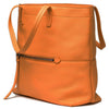 Miu Miu Orange Lambskin Leather Vitello Daino Shopping Tote RR1934