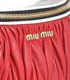 Miu Miu Red and Black Nappa Leather Fanny Pack Pouch Handbag 5BL008