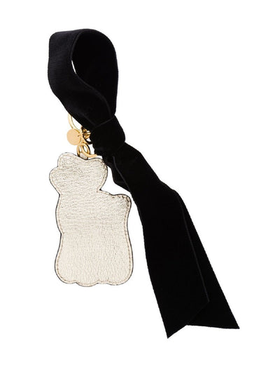 Miu Miu Trick in Pelle Trick Blason Beaded Deer Key Chain Charm Key Ring 5TL215