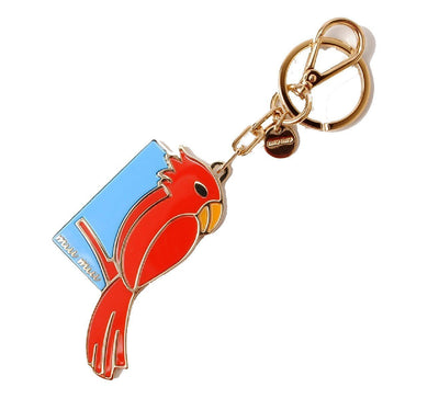 Miu Miu Unisex Cardinal Blue/Red/Gold Key Chain Key Ring Charm 5TM070