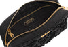 Prada Black Contentore Maniglia Cosmetic Pouch Tessuto Impunto Embroidered Nylon Clutch Wristlet 1NE021