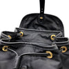 Prada Black Nero Vela Tessuto Nylon Soft Calf Leather Adjustable Backpack 1BZ677