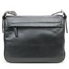 Prada Black Soft Calf Leather Pattina Shoulder Bag Satchel Silver Hardware BT953L