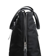 Prada Black Tessuto Nylon Soft Calf Leather Trim Shopping Tote Handbag 1BG228