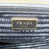 Prada Black Tesutto Nylon w Calf Leather Trim Shopping Tote Handbag 1BG158