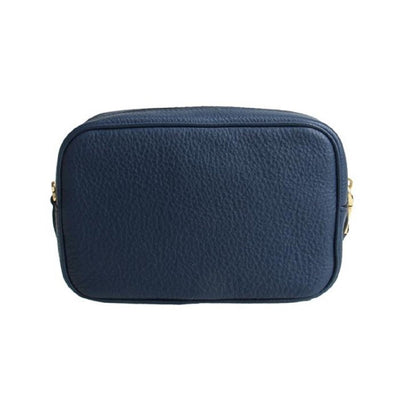 Prada Contenitore Baltico Blue Vitello Daino Leather Vanity Case 1ND007