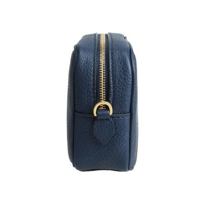 Prada Contenitore Baltico Blue Vitello Daino Leather Vanity Case 1ND007