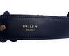 Prada Flower Nero Black Leather Adjustable Shoulder Handbag Strap 1TY002