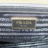 Prada Gray Tessuto Nylon w Calf Leather Trim Shopping Tote Bag 1BG158