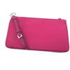 Prada Ibisco Pink Tessuto Nylon Logo Cosmetic Case Clutch Wristlet Bag 1NH545