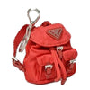 Prada Key Chain Red Nylon Iconic Prada Backpack Coin Purse Bag Charm 1TT010