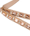 Prada Leather Saffiano Crystal Women's Blush Pink Strap 1TY006