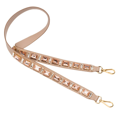 Prada Leather Saffiano Crystal Women's Blush Pink Strap 1TY006