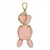 Prada Leather Trick Pelle Pink Saffiano Bear Key chain 1TL177