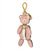 Prada Leather Trick Pelle Pink Saffiano Bear Key chain 1TL177