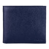 Prada Men's Bi Fold Orizzontale Saffiano Cuir Leather Baltico Navy Blue Wallet 2MO513