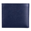 Prada Men's Bi Fold Orizzontale Saffiano Cuir Leather Baltico Navy Blue Wallet 2MO513