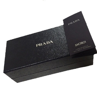 Prada Men's Black Vitello Micro Grain Passport Credit Card Vertical Wallet 2MV412