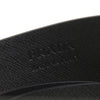 Prada Men's Logo Engraved Plaque Saffiano Leather Belt Black Nero 36 90 2CM009