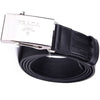 Prada Men's Logo Engraved Plaque Saffiano Leather Belt Black Nero 40 100 2CM009