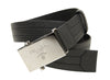 Prada Men's Logo Engraved Plaque Saffiano Leather Belt Grey Antracite 38/95 2CM009