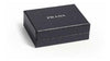 Prada Mercurio Black and Grey Saffiano Men's Leather Wallet Card Holder 2MC223