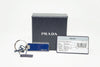 Prada Navy Blue Silver Metal Enamel Men's Key Chain 2PS021