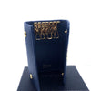 Prada Portachiavi Ganci Bluette Blue Vitello Move 6 Hook Key Holder Wallet 1PG222