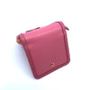 Prada Portafoglio Lampo Fuxia Light Pink Vitello Move Zip Flap Bow Wallet 1ML522