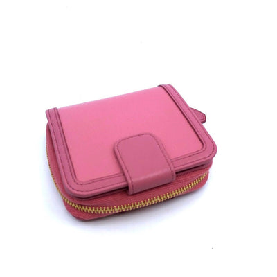 Prada Portafoglio Lampo Fuxia Light Pink Vitello Move Zip Flap Bow Wallet 1ML522