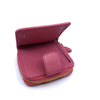 Prada Portafoglio Lampo Fuxia Light Pink Vitello Move Zip Flap Bow Wallet 1ML522