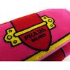 Prada Portafoglio Pattina Cammello Pink Velvet Ricamo Wristlet 1MH019