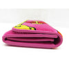 Prada Portafoglio Pattina Cammello Pink Velvet Ricamo Wristlet 1MH019