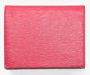 Prada Portafoglio Verticale Fuxia Geranio Vitello Move Leather Flap Wallet 1MV204