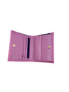 Prada Portafoglio Verticale Pink Geranio Vitello Move Leather Wallet 1MV204