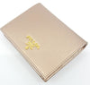 Prada Portafoglio Verticale Pirite Gold Vitello Move Leather Flap Wallet 1MV204